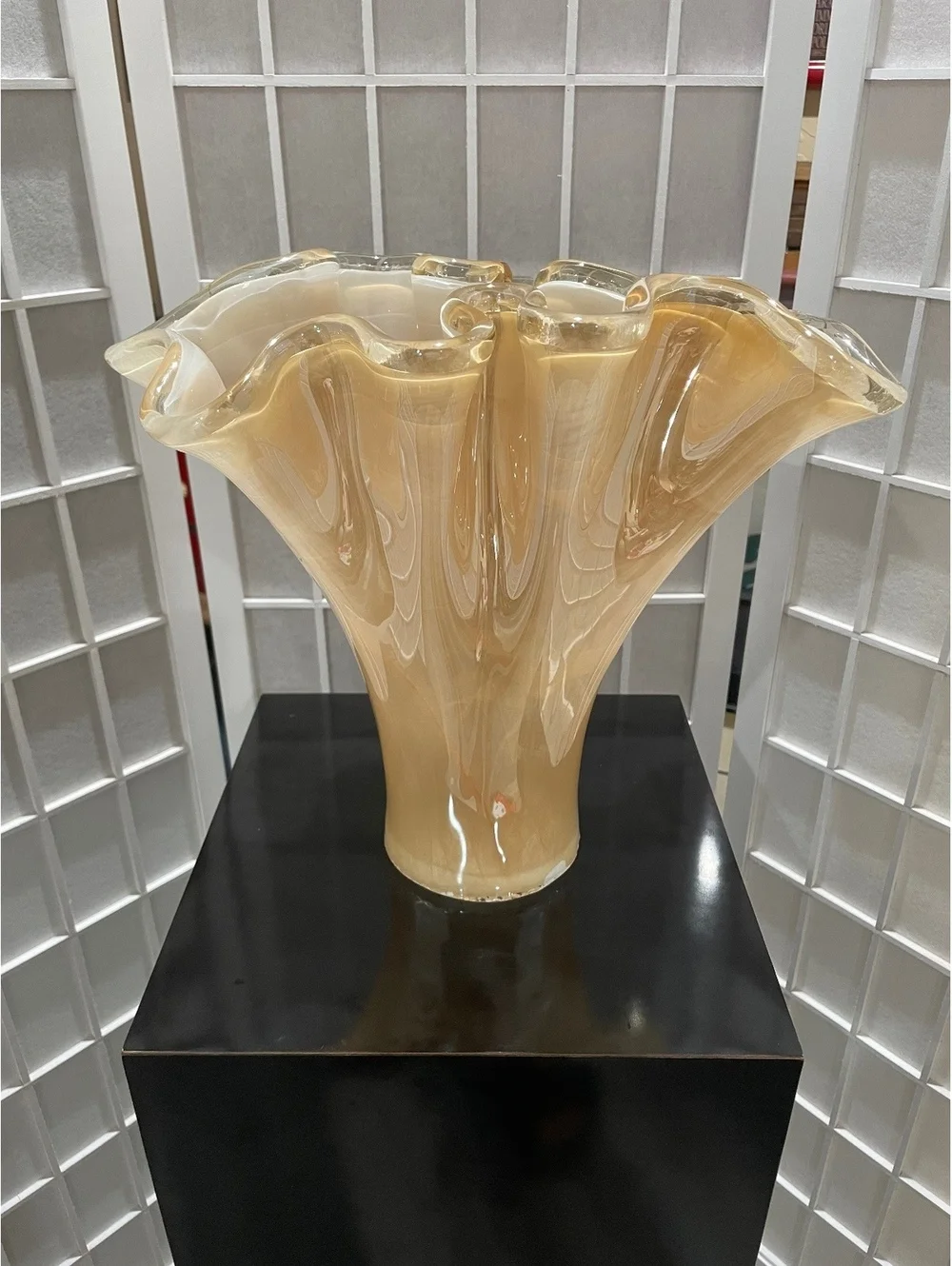 Vintage MCM Murano Style Vase